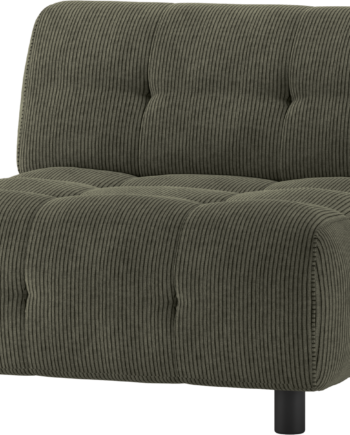 Sofa Woood Louis Modulær Sæders Fløjlsvelour Grøn på Afbetaling
