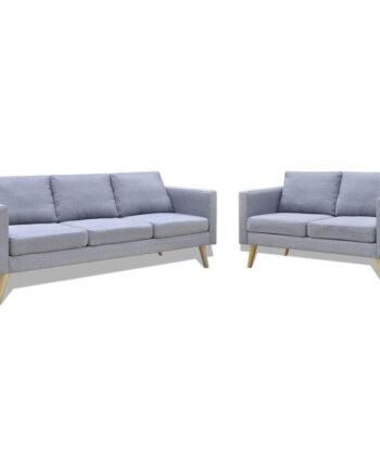 Sofasæt Pers Pers Sofa Stof Lysegrå på Afbetaling