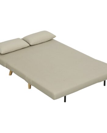 Sovesofa Afslappende Sofa Inkl Puder Fløjlslook 130 Beige på Afbetaling