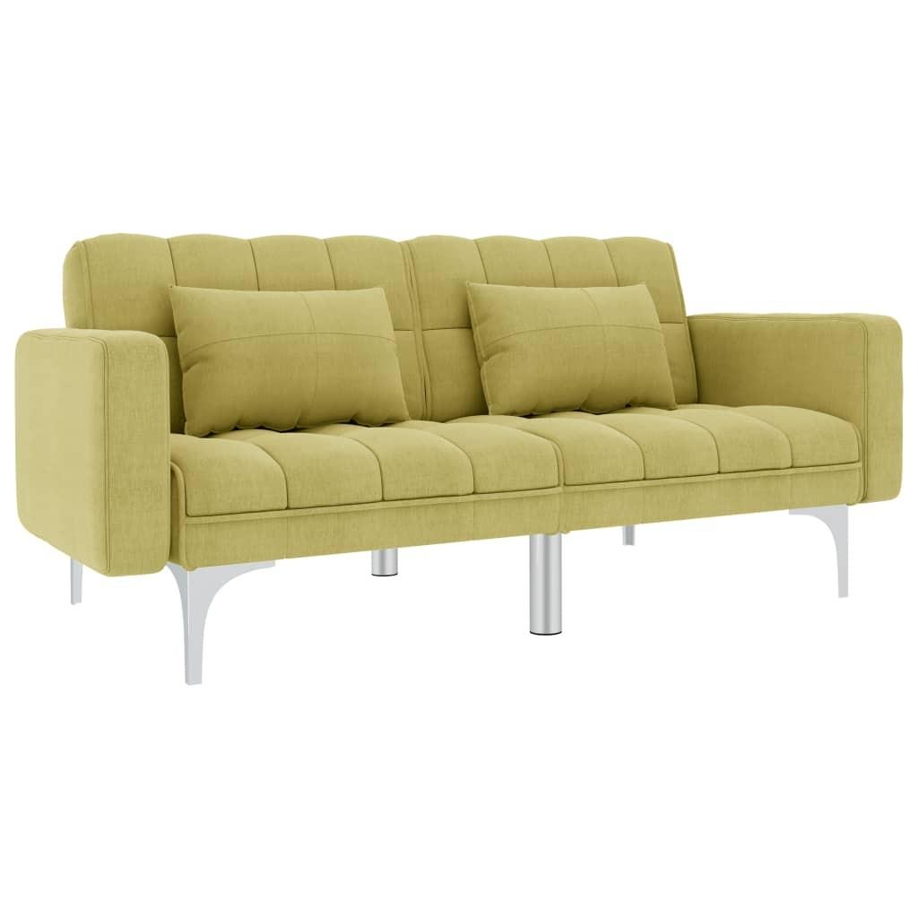 Sovesofa Stof Grøn på Afbetaling