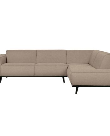 Statement Hjørnesofa Højrevendt Boucle Beige på Afbetaling