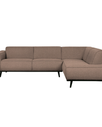 Statement Hjørnesofa Højrevendt Boucle Nougat på Afbetaling