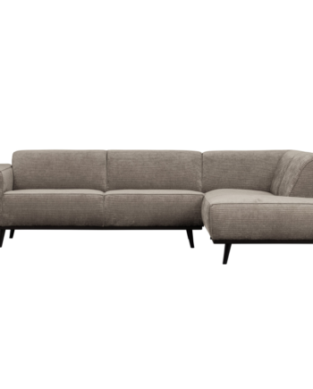Statement Hjørnesofa Højrevendt Flat Rib Clay på Afbetaling
