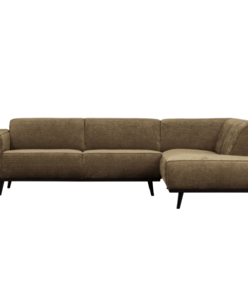 Statement Hjørnesofa Højrevendt Flat Rib Rock på Afbetaling