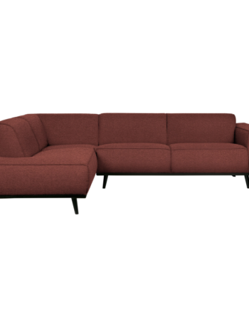 Statement Hjørnesofa Venstrevendt Boucle Chestnut på Afbetaling