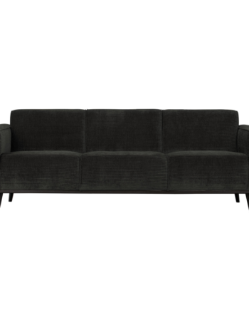 Statement Pers Sofa 230 Flat Rib Graphite på Afbetaling