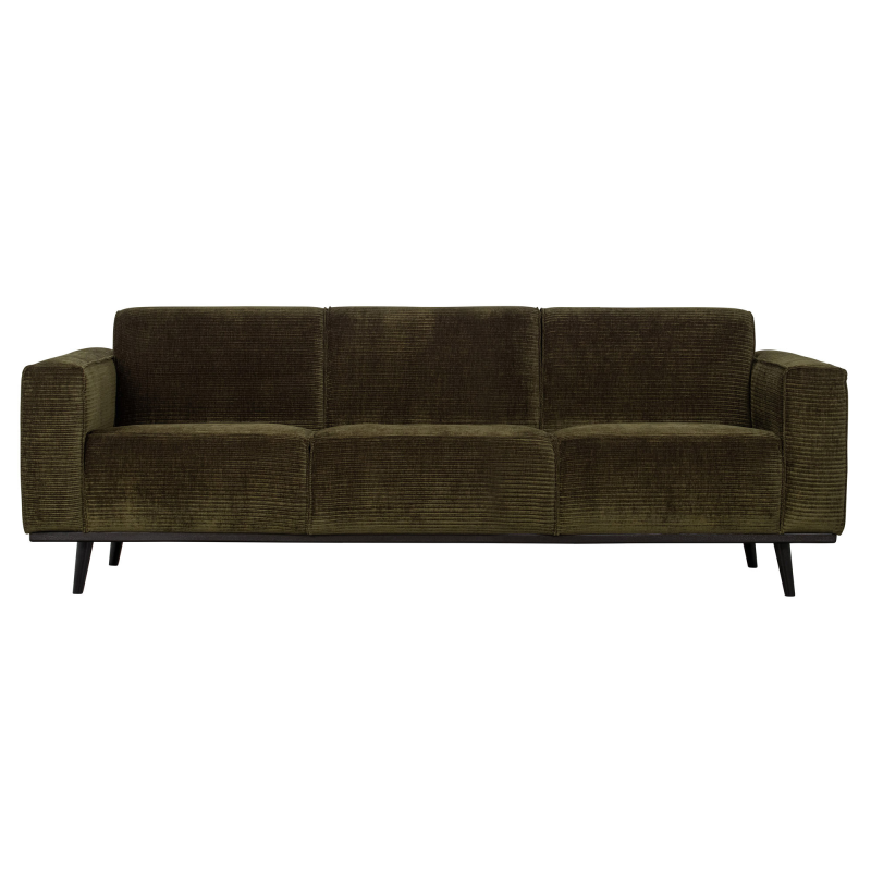 Statement Pers Sofa 230 Flat Rib Warm Green på Afbetaling