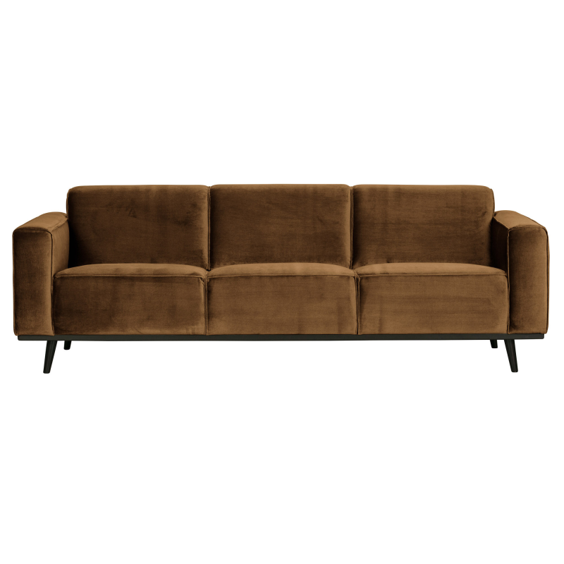 Statement Pers Sofa 230 Velour Honey Yellow på Afbetaling