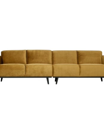 Statement Pers Sofa 280 Velour Honey Yellow på Afbetaling