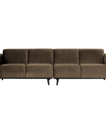 Statement Pers Sofa 280 Velour Taupe på Afbetaling