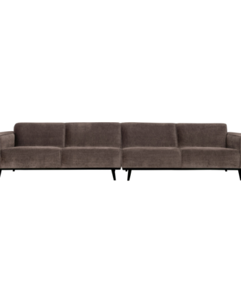 Statement Pers Sofa 372 Flat Rib Taupe på Afbetaling
