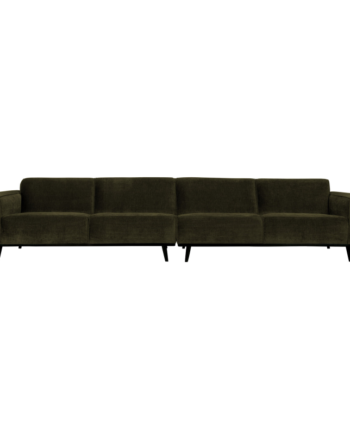 Statement Pers Sofa 372 Flat Rib Warm Green på Afbetaling