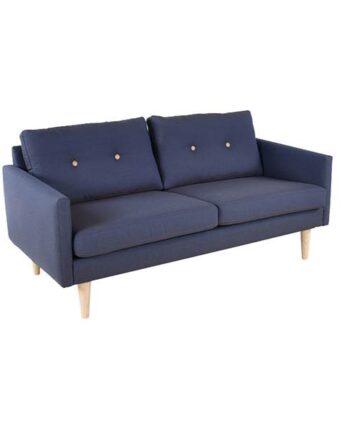 Stouby Jive Pers Sofa Blå Med Knapper på Afbetaling