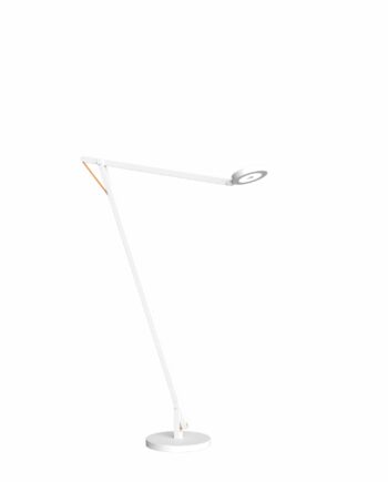 String Gulvlampe Fra Rotaliana Satin Hvid Orange Almindelig Dæmper på Afbetaling