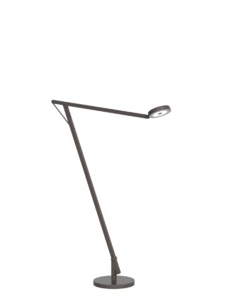 String Gulvlampe Fra Rotaliana Satin Hvid Sort Almindelig Dæmper på Afbetaling