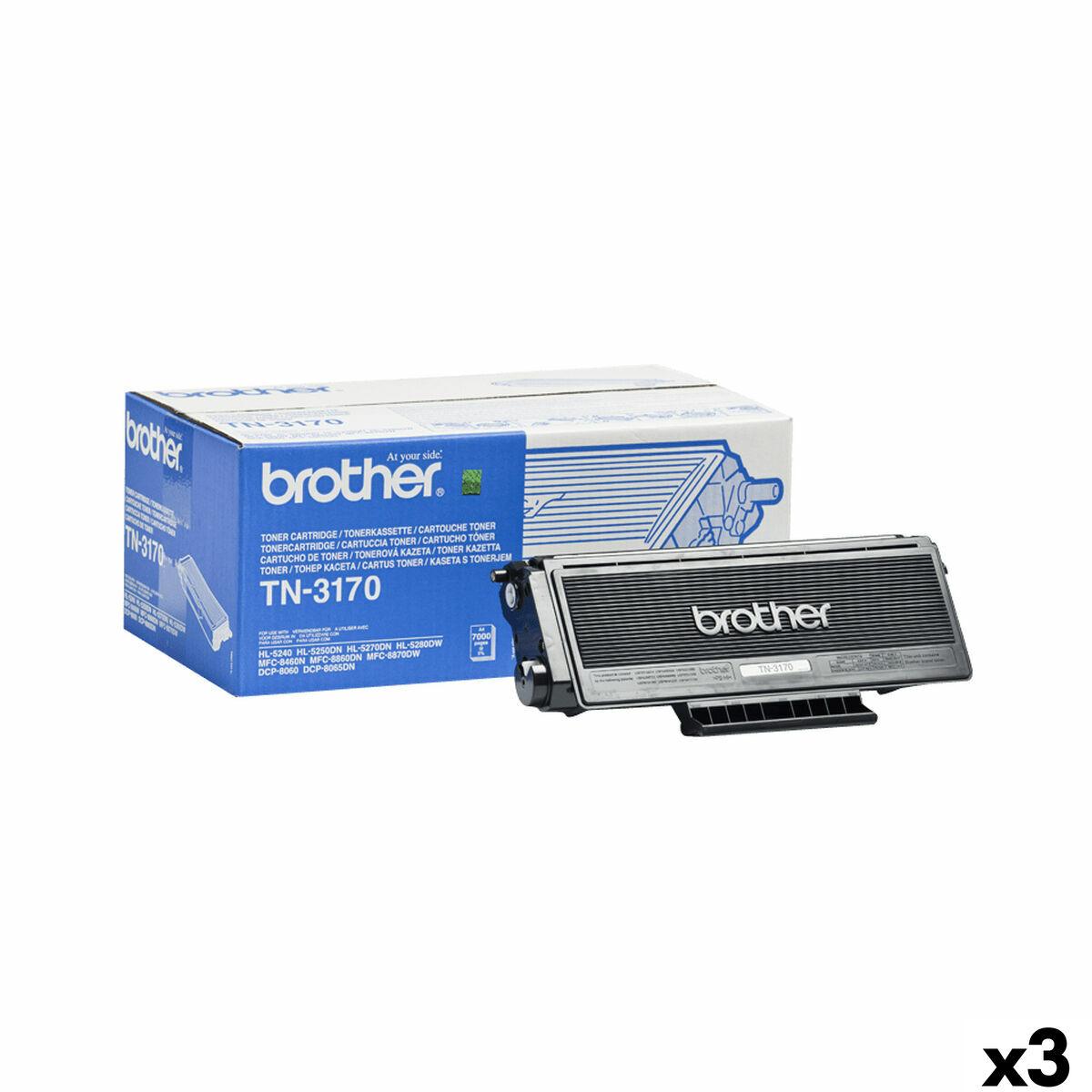 Toner Til Printer Brother Tn3170 Sort Pak på Afbetaling