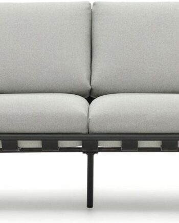 Udendørs Personers Sofa Kave Home Joncols Grå Aluminium Moderne Nordisk Stil på Afbetaling