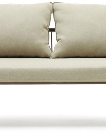 Udendørs Personers Sofa Kave Home Salguer Galvaniseret Stål Med Snore Detaljer Puder Brun Beige Grøn på Afbetaling