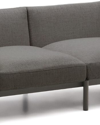 Udendørs Personers Sofa Kave Home Sorells Grafit Aluminium Modulær Loungesofa på Afbetaling