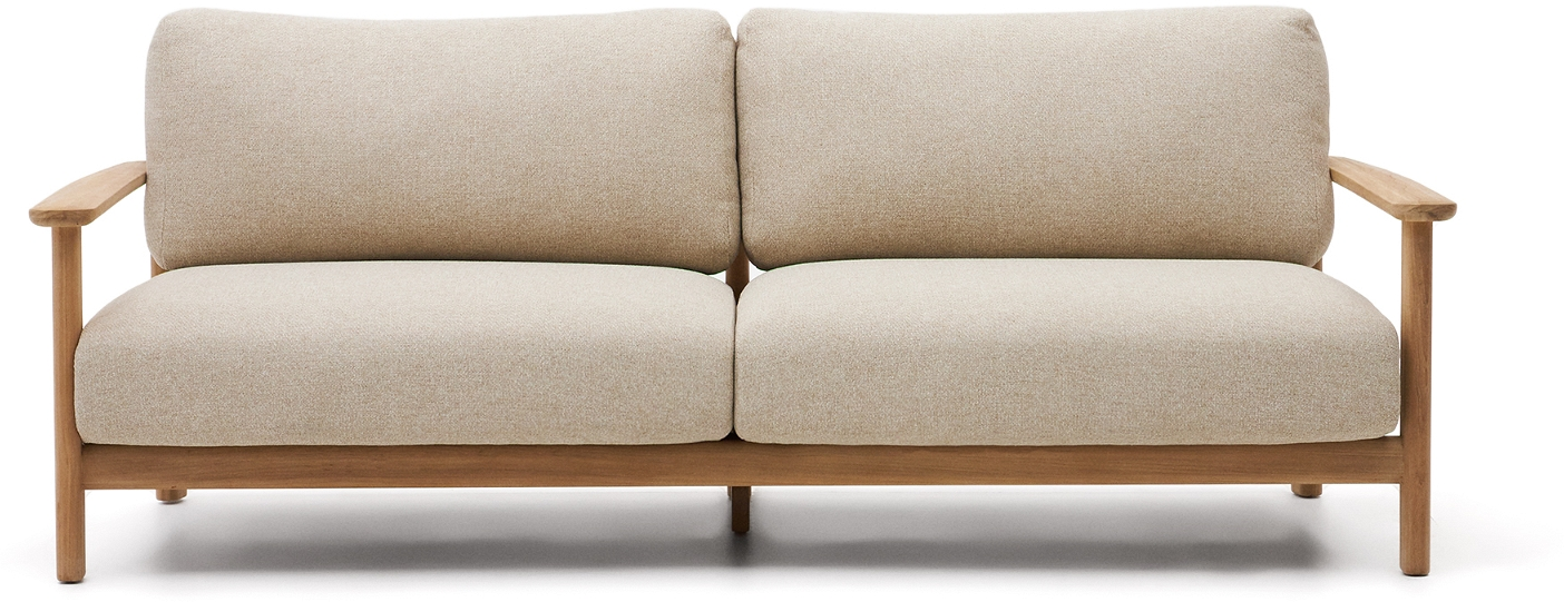 Udendørs Personers Sofa Kave Home Tirant Fsc Teaktræ H76xb96xl212 på Afbetaling