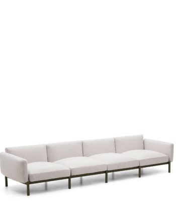 Udendørs Sofa Kave Home Sorells Made Studio Sæders Modulsofa Loungesofa 370 Ekru Aluminium på Afbetaling