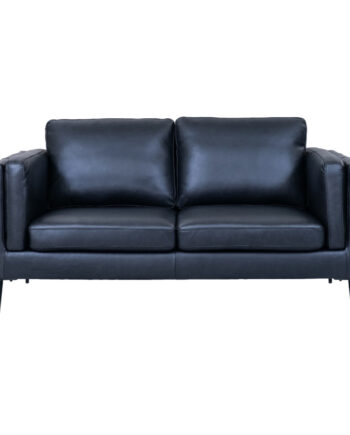 Valencia 2pers Sofa Skarp Pris Sort Læder 340452 på Afbetaling