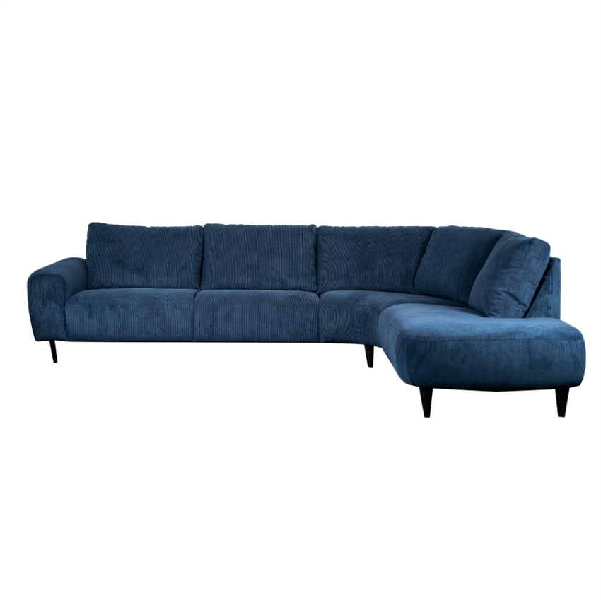 Venstrevendt Open End Sofa Hals Sofa Indigo Stof på Afbetaling