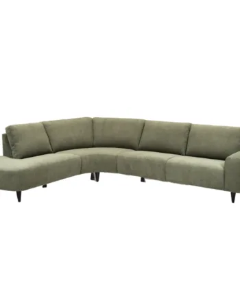 Venstrevendt Open End Sofa  Hals Sofa Mørkegrøn Stof på Afbetaling