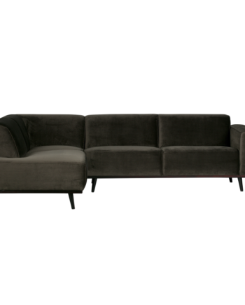 Venstrevendt Statement Hjørnesofa Velour på Afbetaling