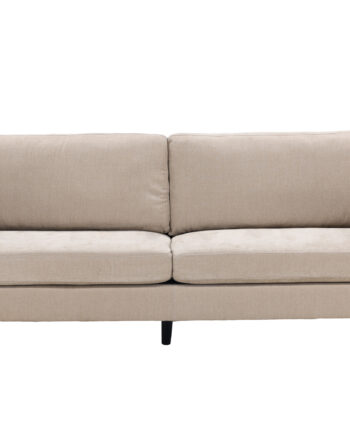 Venture Design Antibes Pers Sofa Beige Velourstof Metal på Afbetaling
