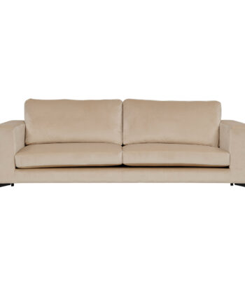 Venture Design Bolero Pers Sofa Beige Velour Sort Metal på Afbetaling