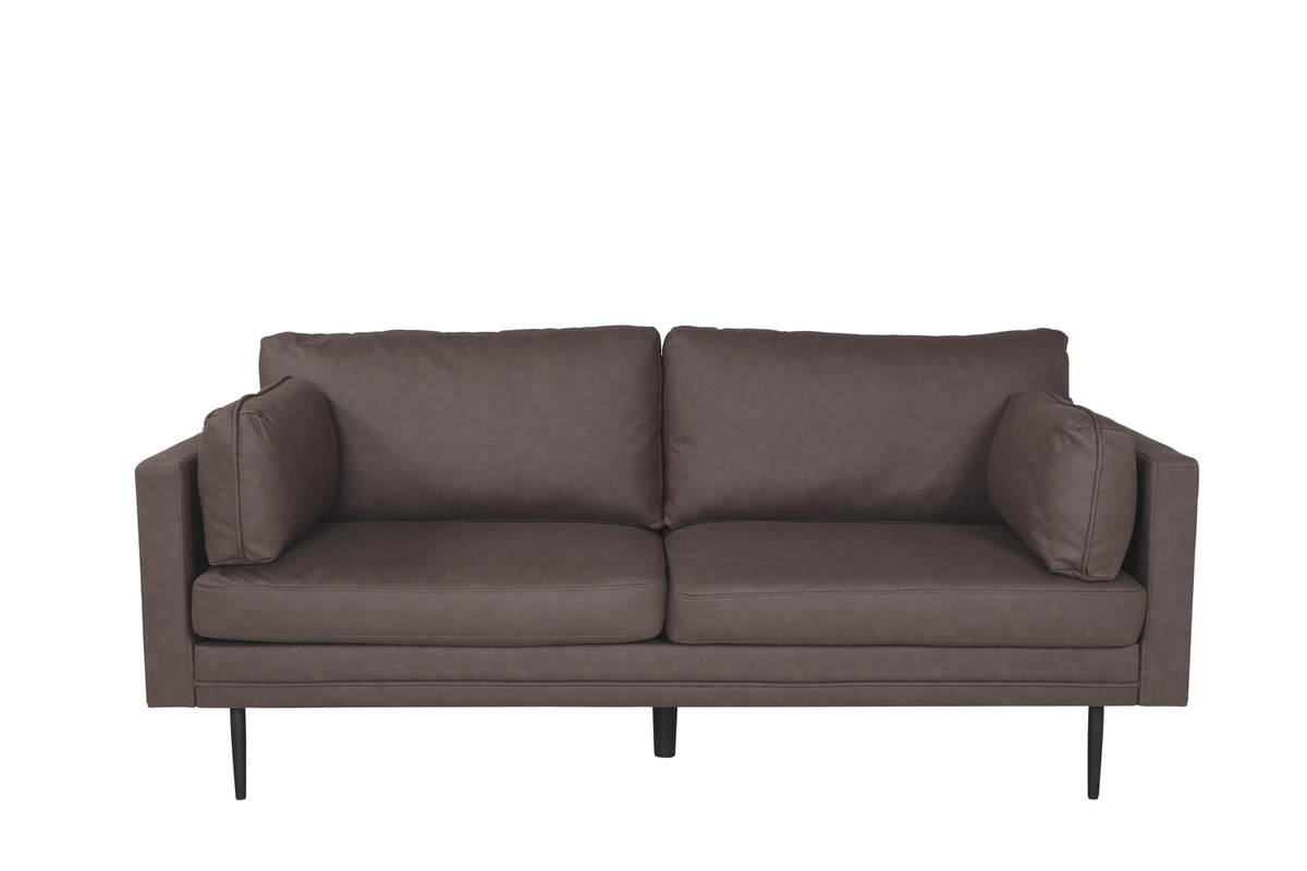 Venture Design Boom Pers Sofa Brun Mikrofiber Sort Stål på Afbetaling