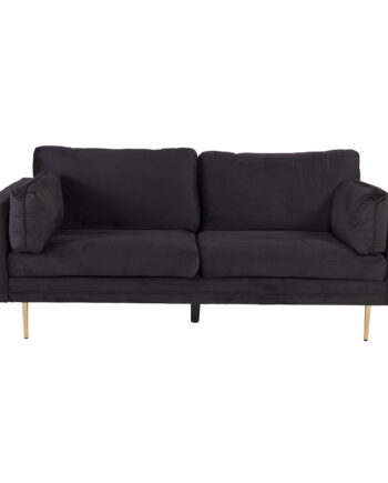 Venture Design Boom Pers Sofa Sort Polyester Metal på Afbetaling