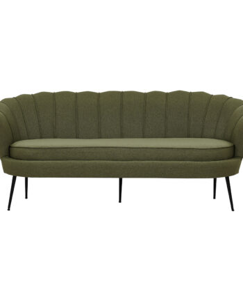 Venture Design Calais Personers Sofa Grøn Polyester Sort Metal på Afbetaling