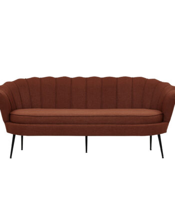 Venture Design Calais Personers Sofa Rust Polyester Sort Metal på Afbetaling