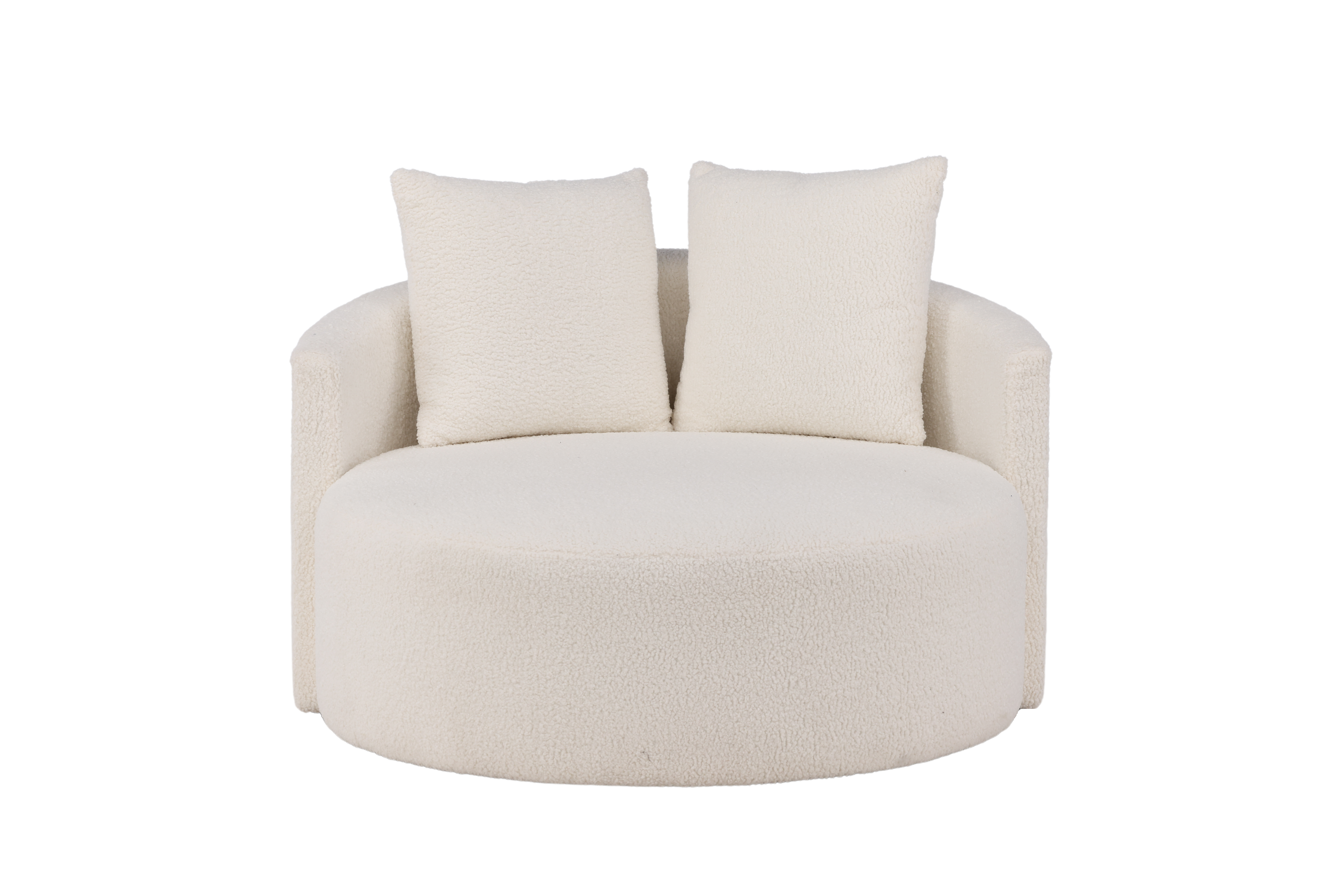 Venture Design Kelso Pers Sofa Puder Hvid Bamsestof Polyester Fyrretræ på Afbetaling