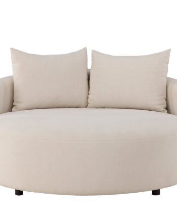 Venture Design Kelso Sofa Rund Beige Hør ø150 på Afbetaling