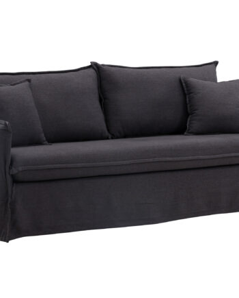 Venture Design Nova Pers Sofa Sort Stof Plastik på Afbetaling