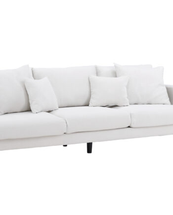 Venture Design Sofia Pers Sofa Beige Polyester Sort Stål på Afbetaling