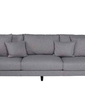 Venture Design Sofia Pers Sofa Grå Polyester Sort Stål på Afbetaling