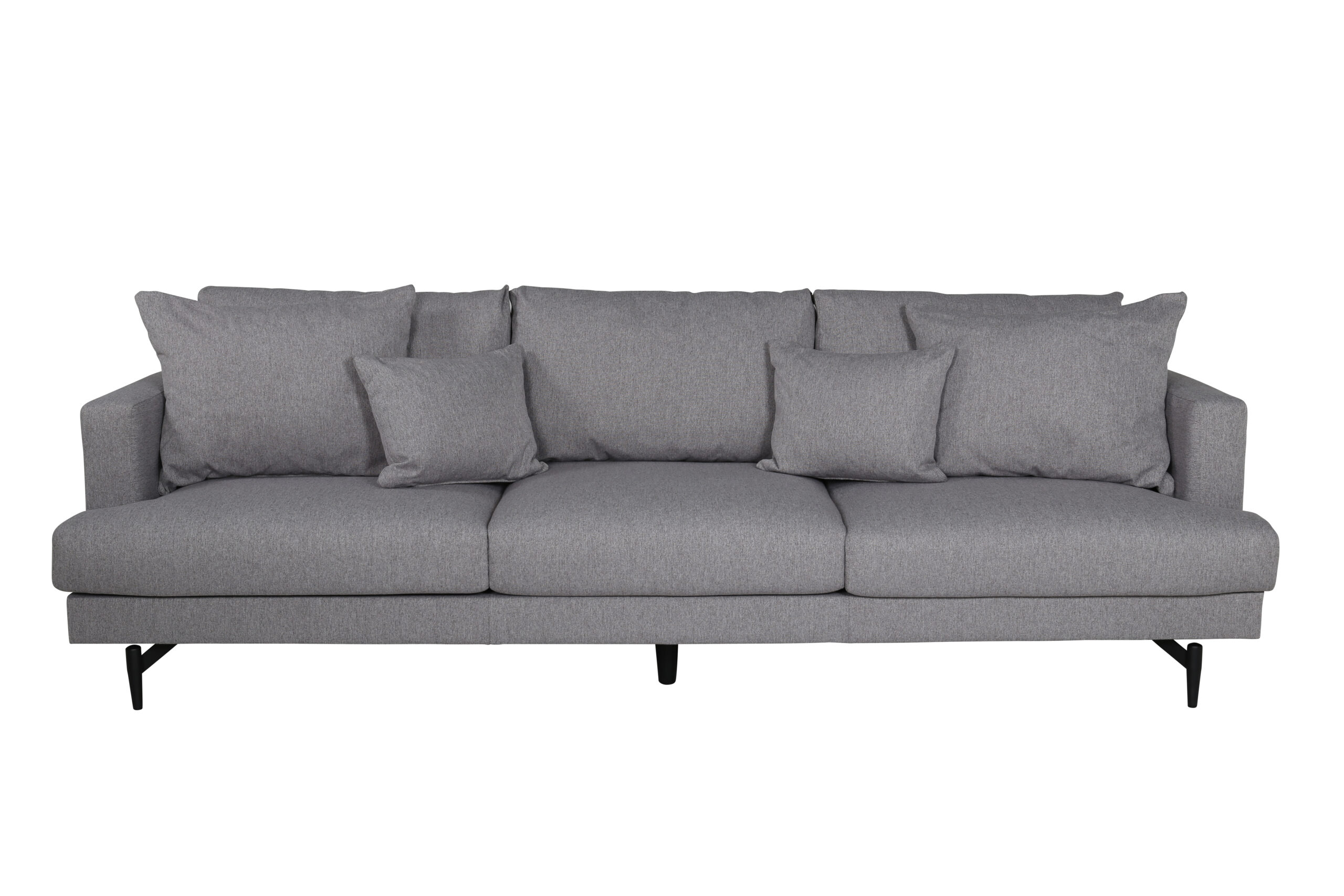 Venture Design Sofia Pers Sofa Grå Polyester Sort Stål på Afbetaling