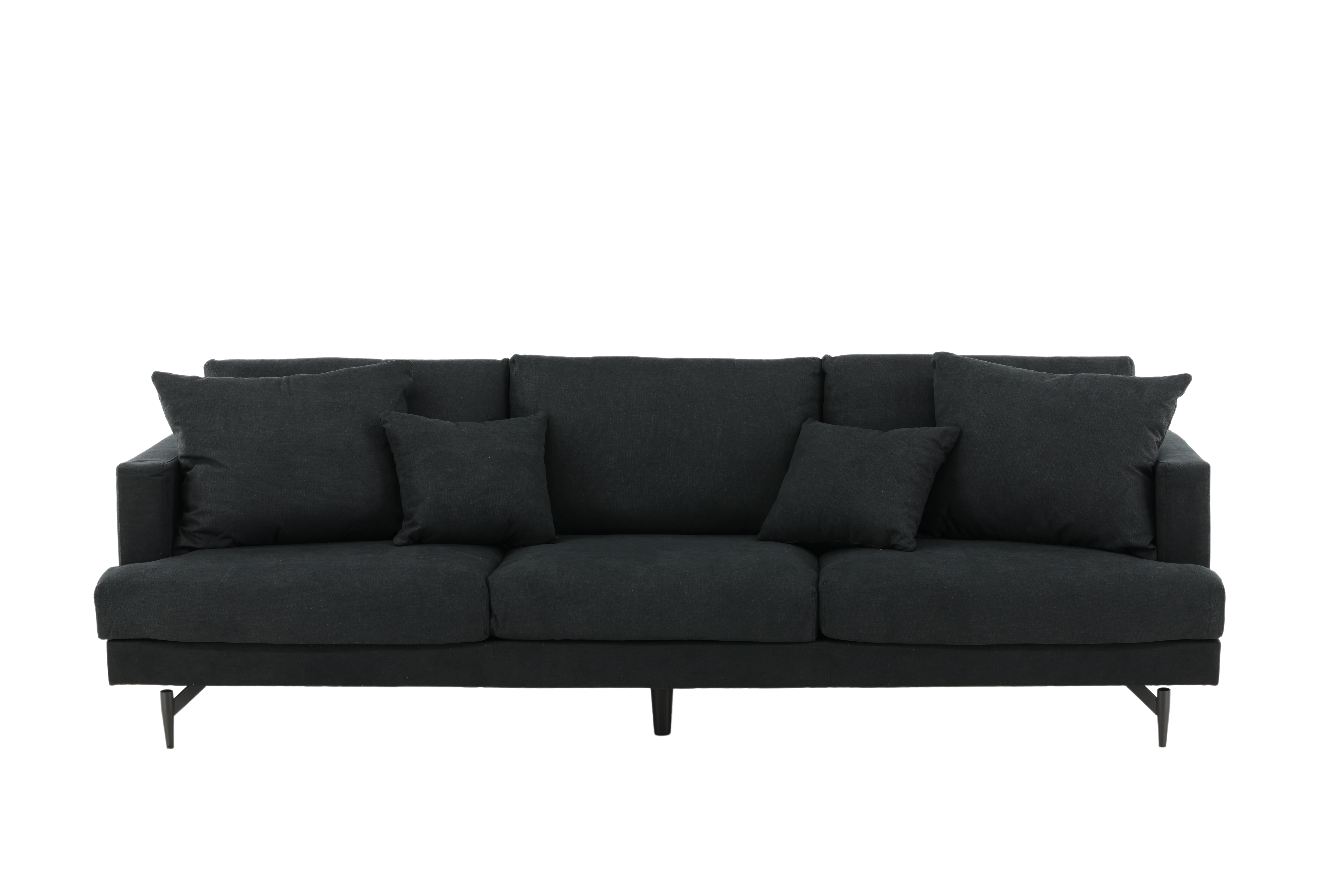 Venture Design Sofia Pers Sofa Sort Polyester Sort Stål på Afbetaling