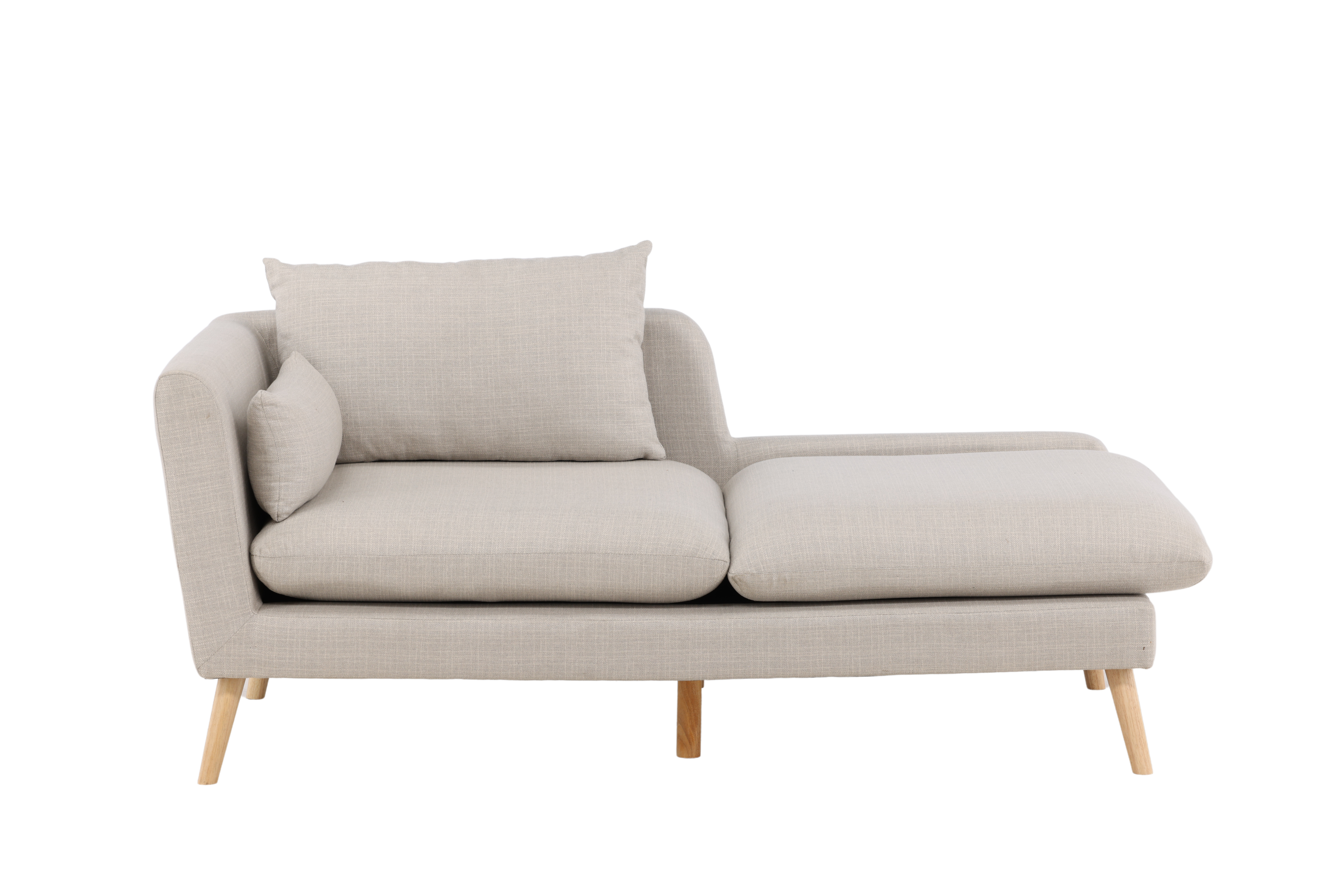 Venture Design Tacoma Pers Sofa Beige Stof Natur Gummitræ på Afbetaling