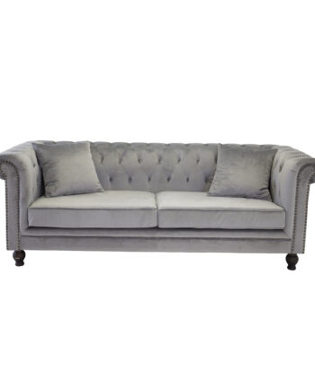 Venture Design Velvet Pers Sofa Lysegrå Velour Træ på Afbetaling