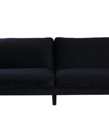 Venture Design Zoom Pers Sofa Sort Fløjl Sort Stål på Afbetaling