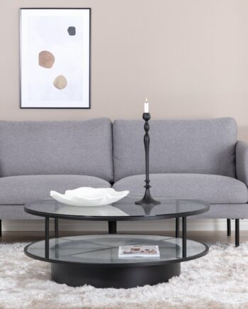 Venture Home Zoom Personers Sofa Sort Stålgrå Stof 18080 på Afbetaling
