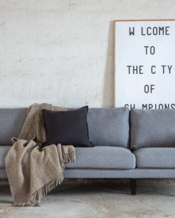 Venture Home Zoom Personers Sofa Sort Stålgrå Stof 2608078 på Afbetaling