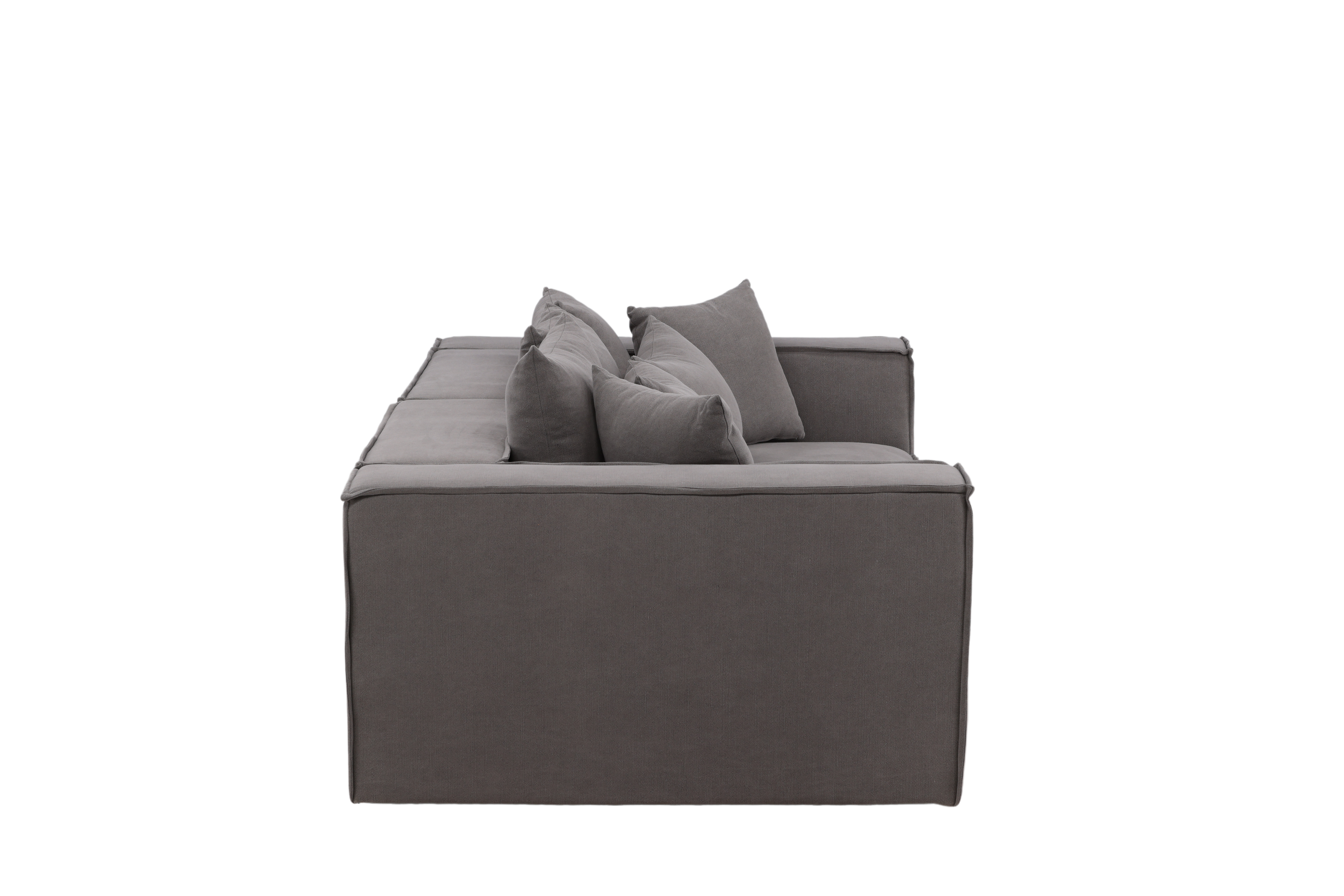 Vind Collection Gillholmen Sofa Grå Stof Linned på Afbetaling
