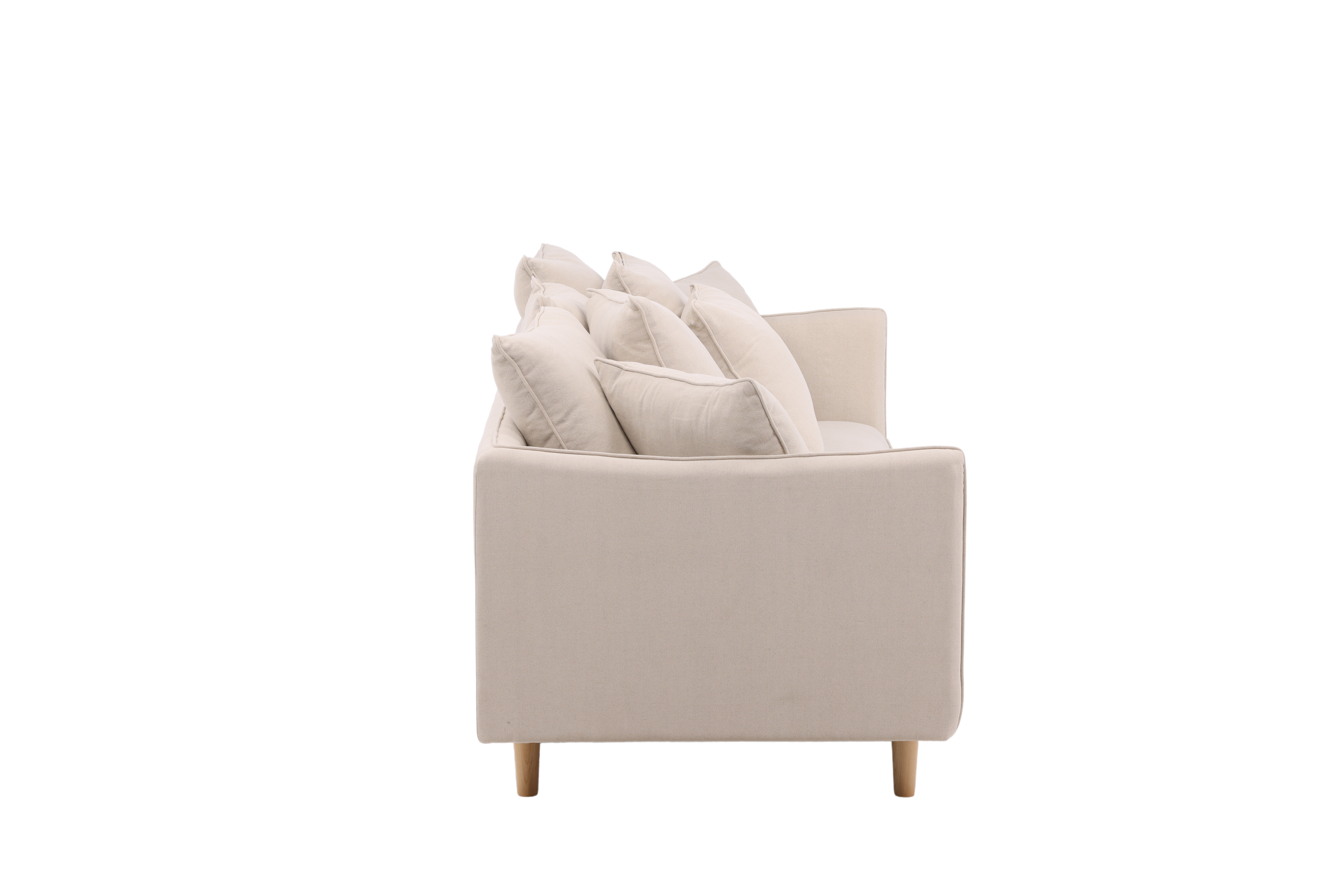 Vind Collection Segelskaren Sofa Hvid Stof Linned på Afbetaling
