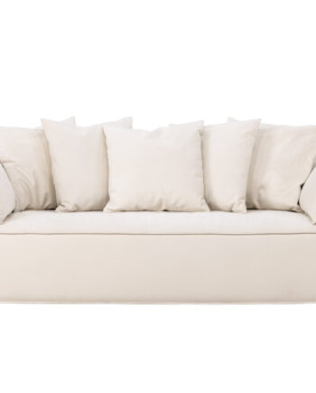 Vind Collection Torekov Pers Sofa Beige Polyester Stof Birketræ på Afbetaling